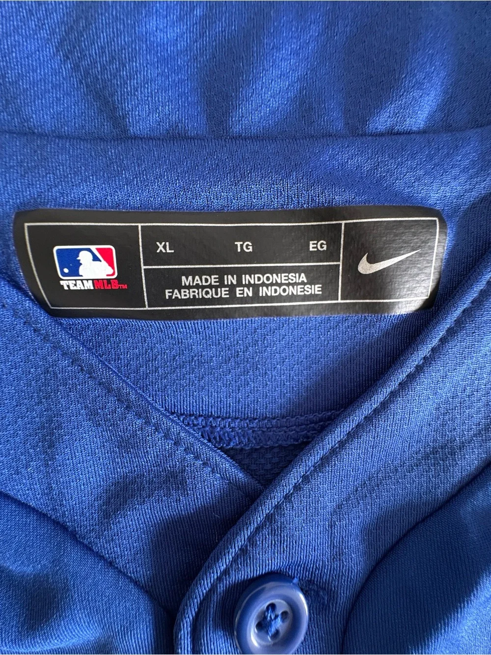 Nike LA Dodgers Kona Ice Baseball Jersey Blue Size XL Pit 24
